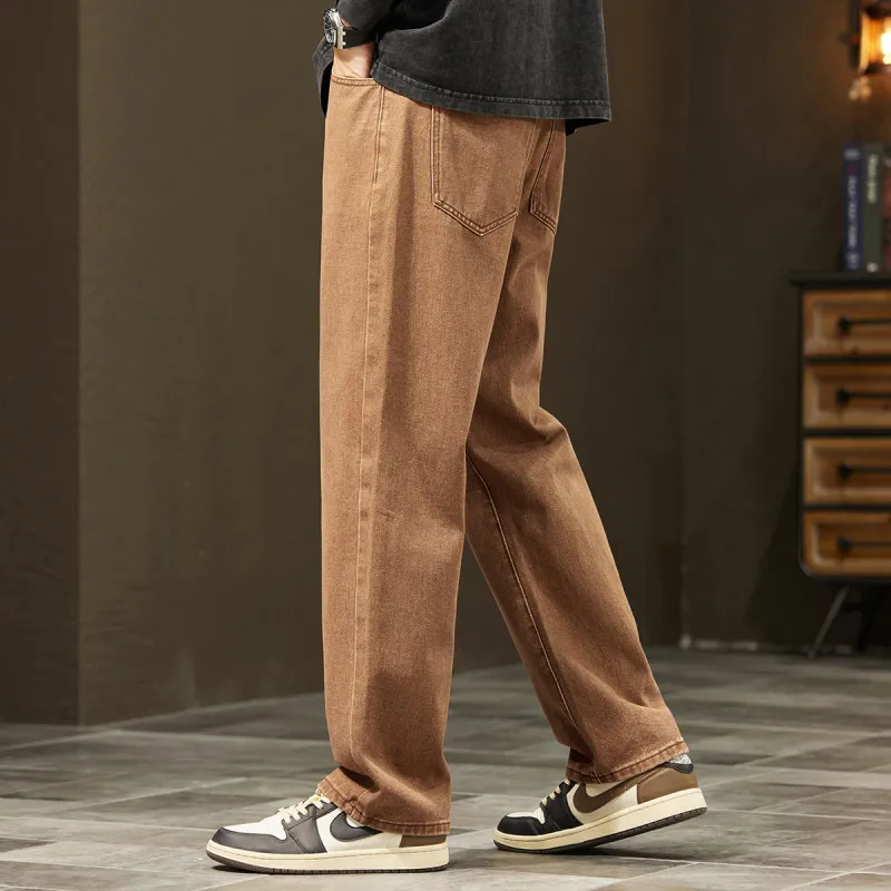 Tonlion Jeans Unisex Coffee-4