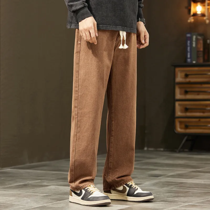 Tonlion Jeans Unisex Coffee-6