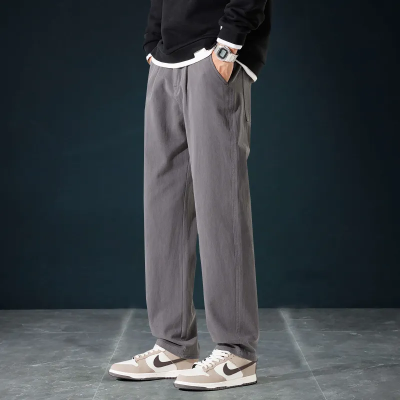 Tonlion Casual Pants Unisex Dark Gray-6