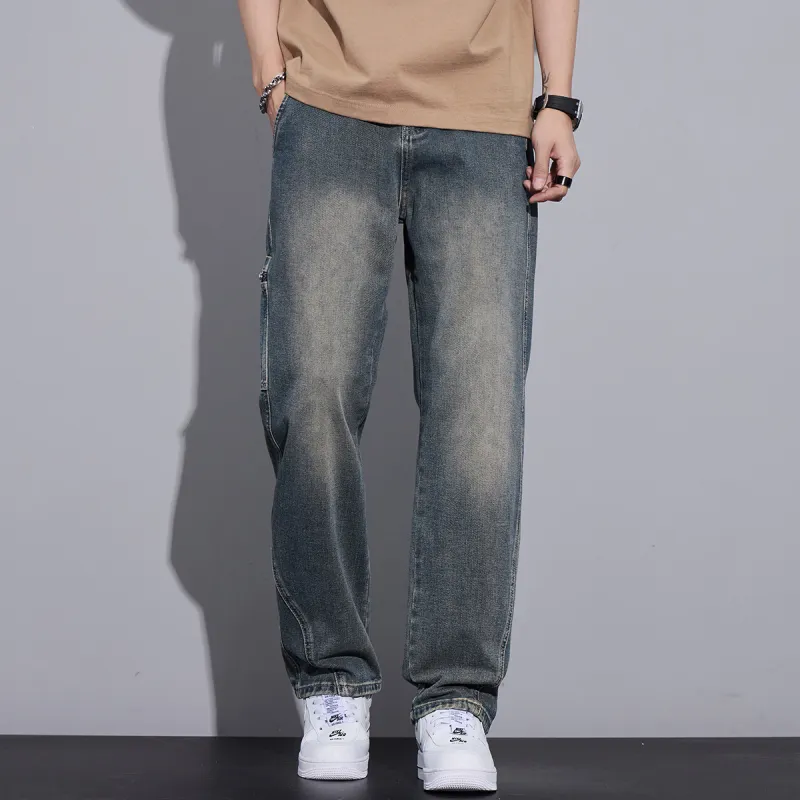 Tonlion Jeans Unisex Vintage Blue-2