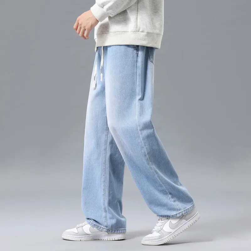 Tonlion Jeans Unisex Moon White Blue-5