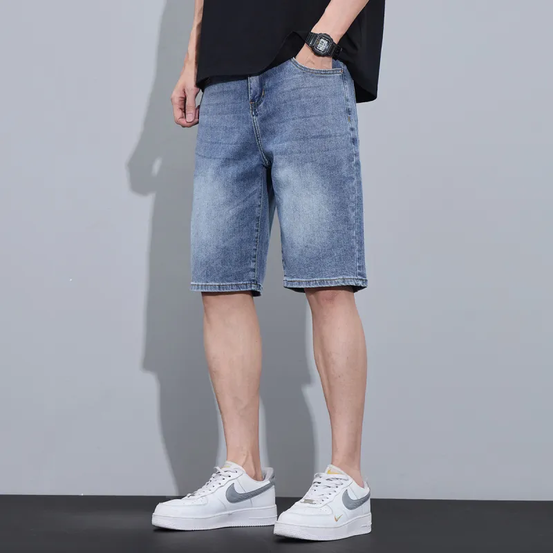 Tonlion Denim Shorts Unisex Dark Blue-3