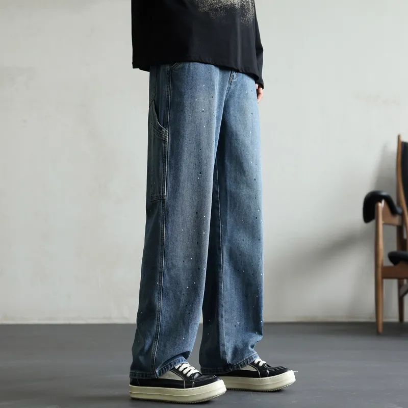 Tonlion Jeans Unisex Gray Blue-5