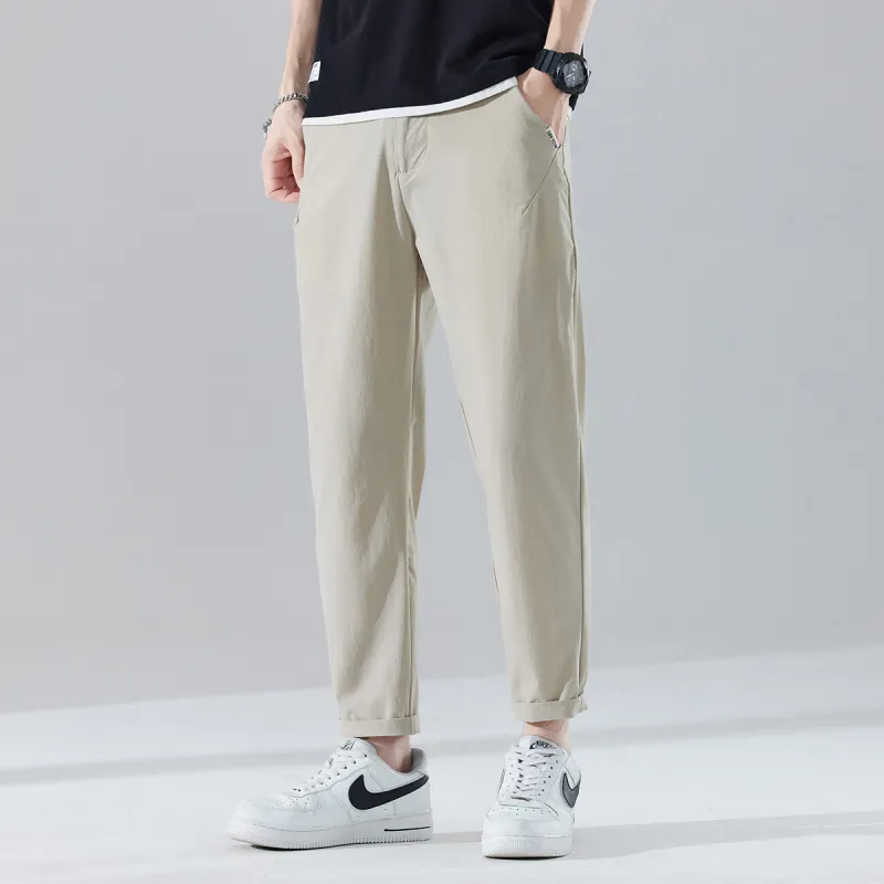 Tonlion Casual Pants Unisex Khaki-5