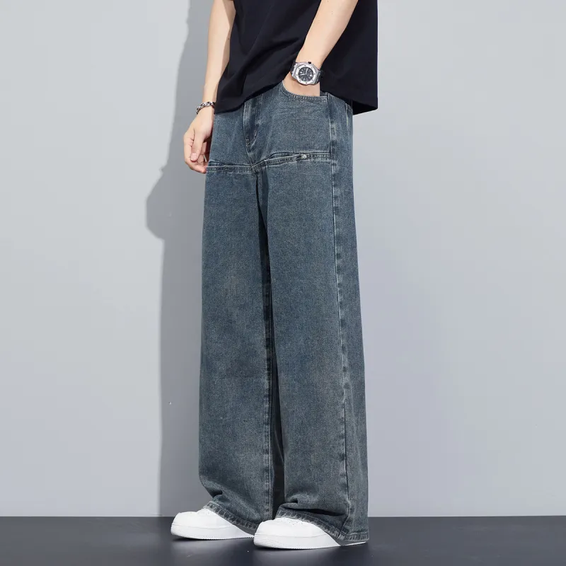 Tonlion Jeans Unisex Vintage Blue-6