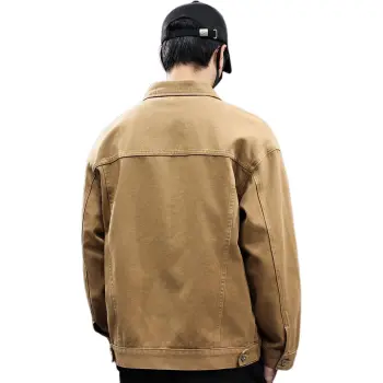 Tonlion Denim Jacket Unisex Khaki