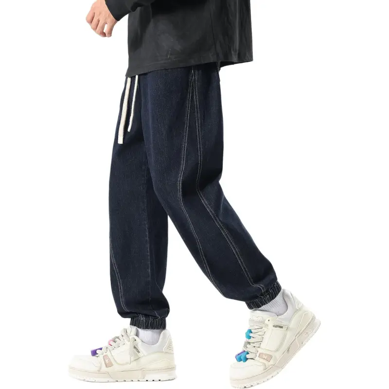 Tonlion Jeans Unisex Dark Gray Blue-5