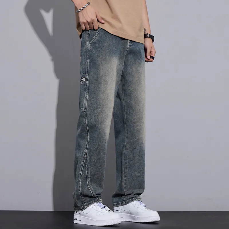 Tonlion Jeans Unisex Vintage Blue-3