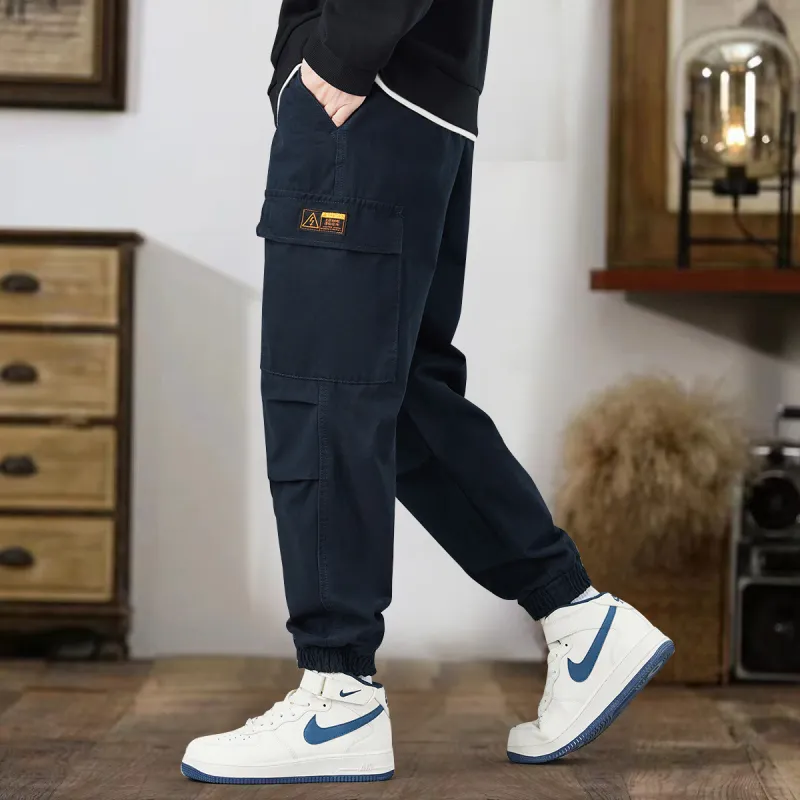 Tonlion Casual Pants Unisex Royal Blue-4