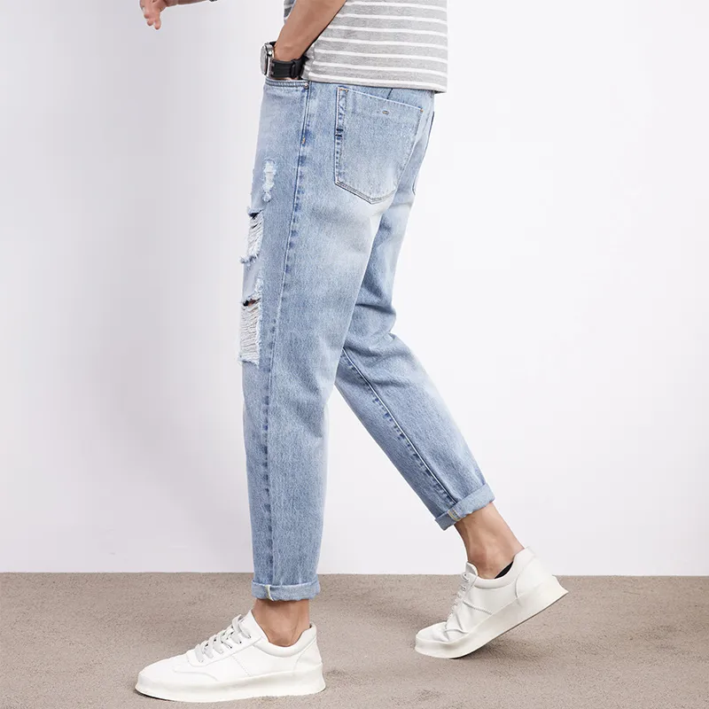 Tonlion Jeans Unisex Light Blue-5