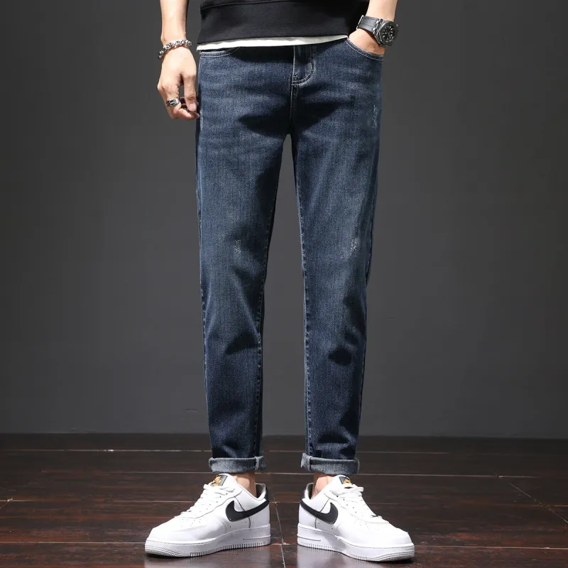 Tonlion Jeans Unisex Navy Blue-4
