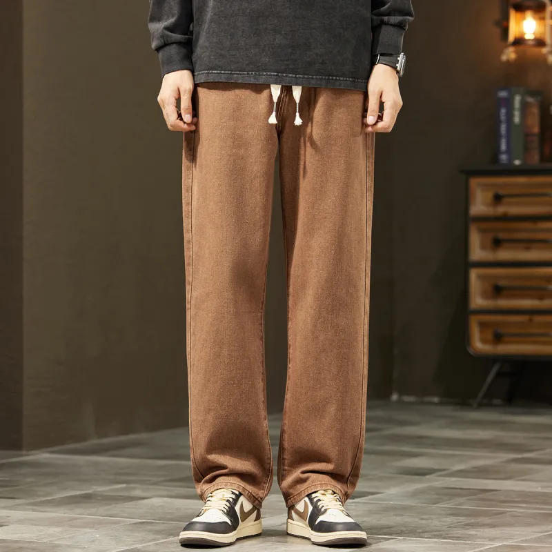 Tonlion Jeans Unisex Coffee-5