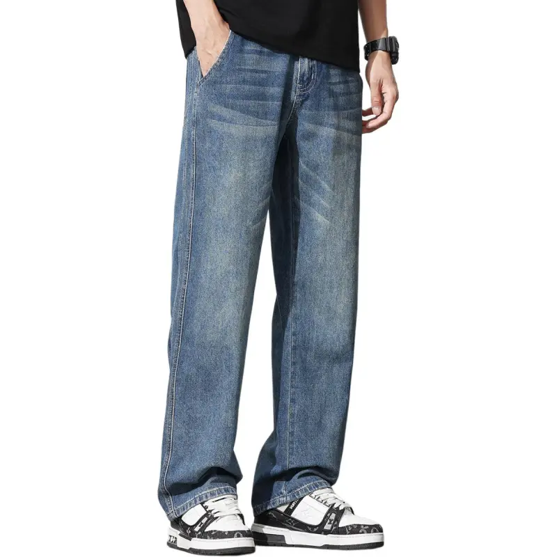 Tonlion Jeans Unisex Vintage Blue-3