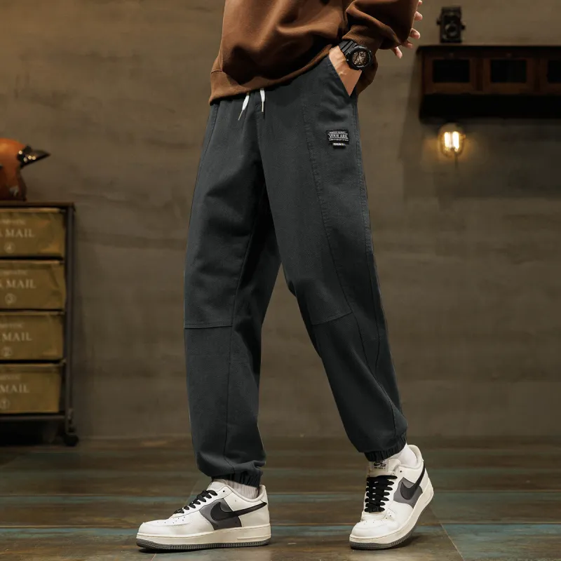 Tonlion Casual Pants Unisex Dark Gray-6