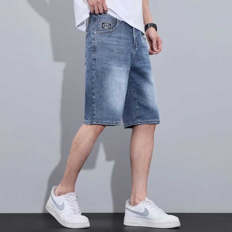 Tonlion Denim Shorts Unisex Dark Blue-3