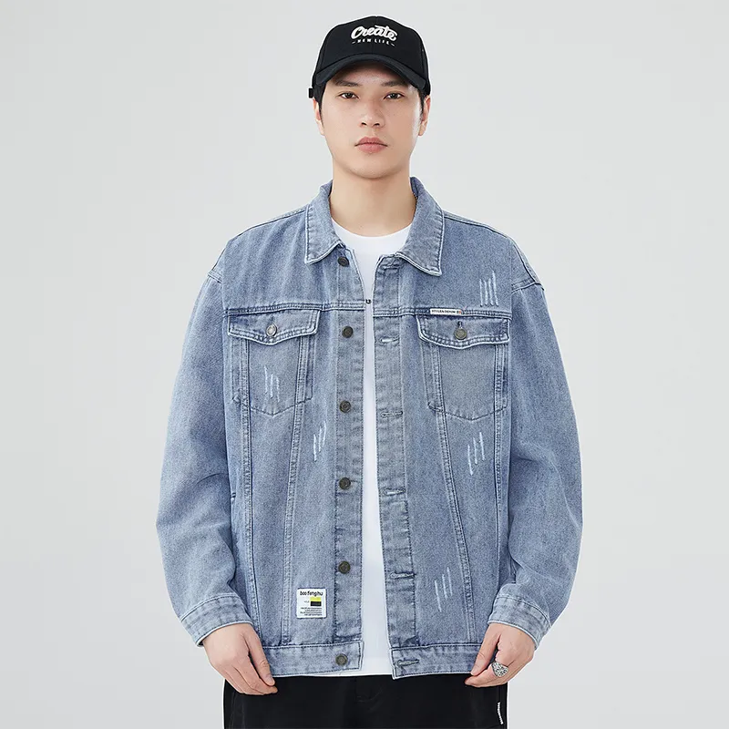Tonlion Denim Jackets Unisex-3