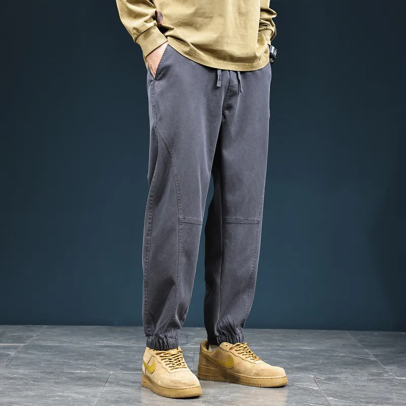 Tonlion Casual Pants Unisex Dark Gray-3