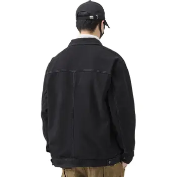 Tonlion Denim Jacket Unisex Black