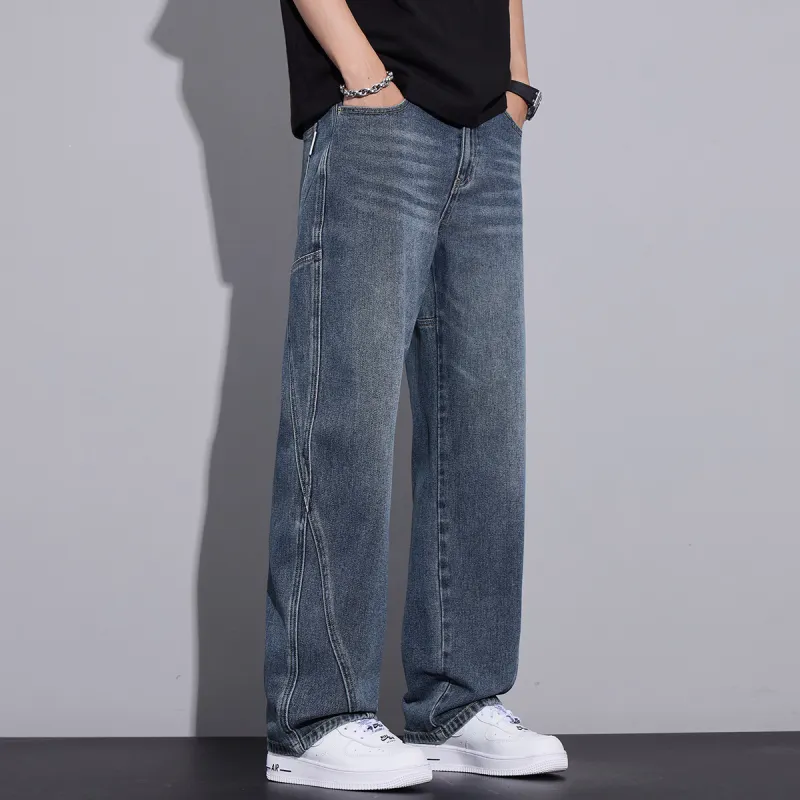 Tonlion Jeans Unisex Medium Blue-3