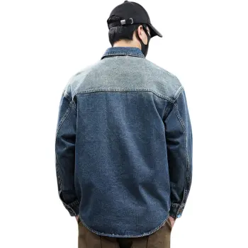 Tonlion Denim Jacket Unisex Medium Blue