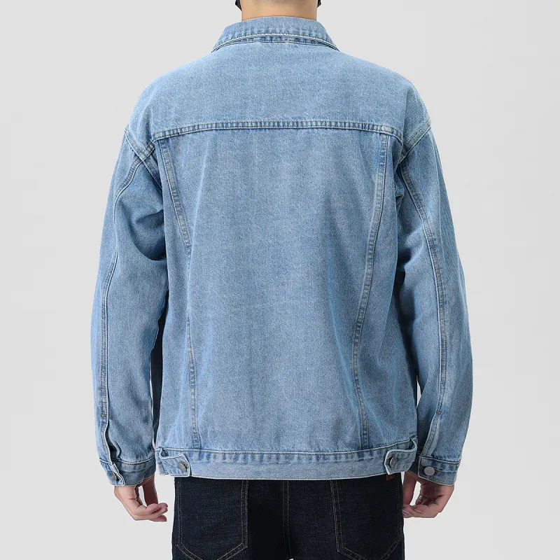 Tonlion Denim Jacket Unisex Light Blue-5