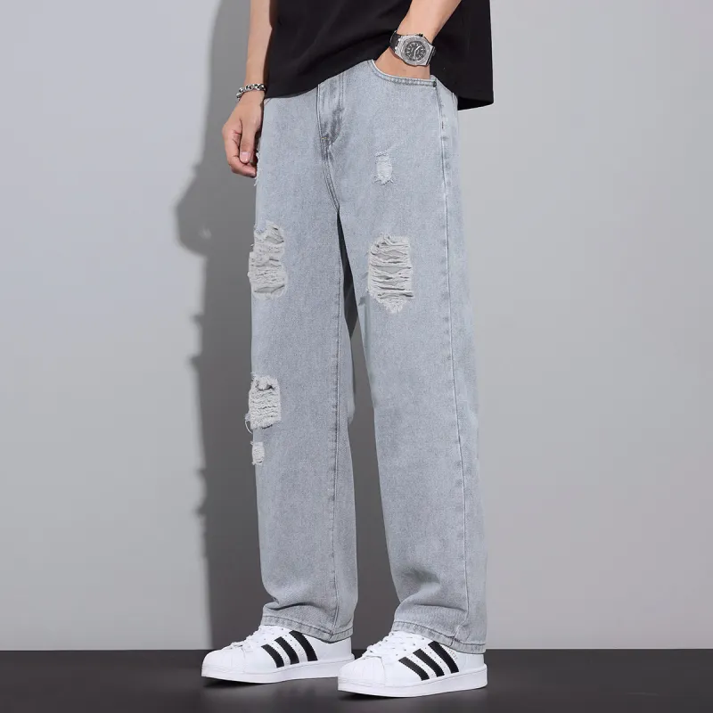 Tonlion Jeans Unisex Light Blue-5