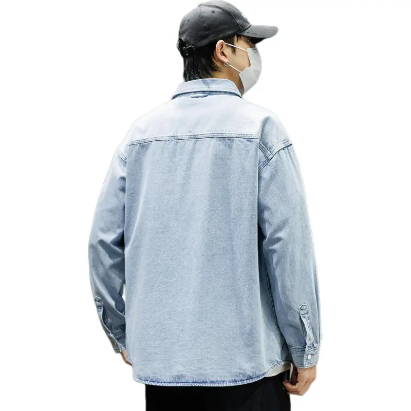 Tonlion Denim Jacket Unisex Light Blue-1