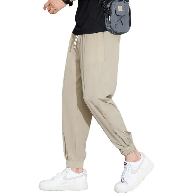 Tonlion Casual Pants Unisex Light Khaki-1