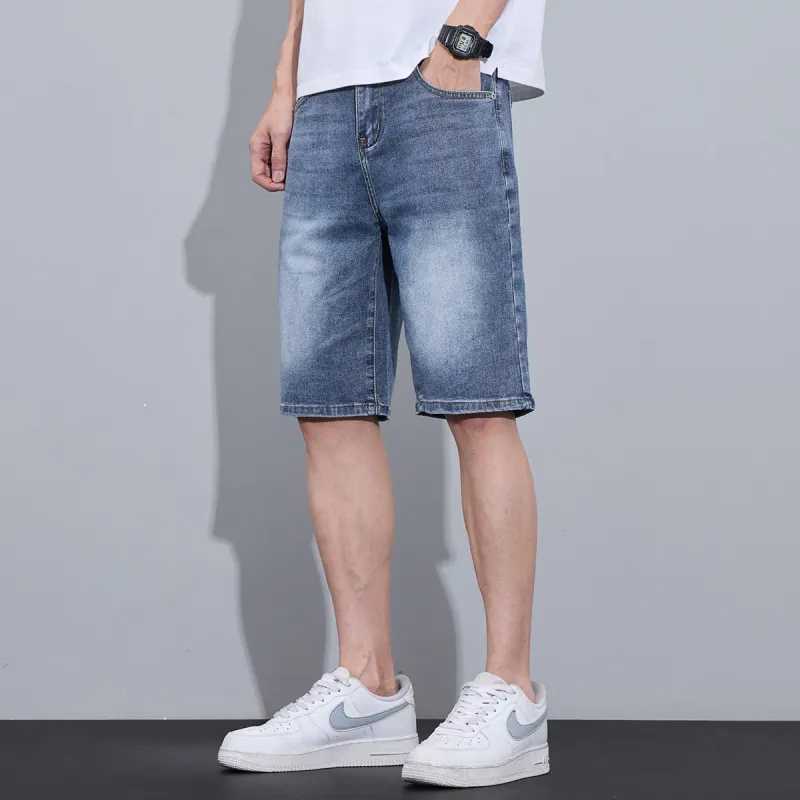 Tonlion Denim Shorts Unisex Dark Blue-4