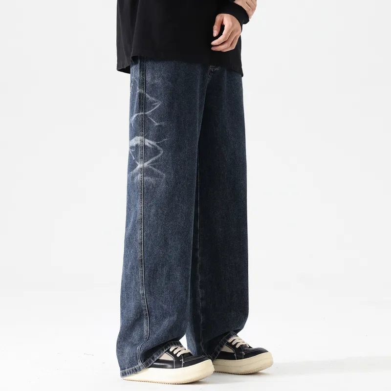 Tonlion Jeans Unisex Vintage Blue-5