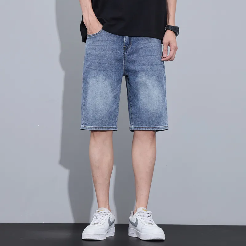 Tonlion Denim Shorts Unisex Dark Blue-4