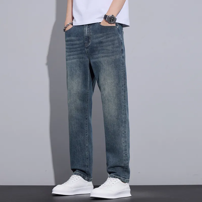 Tonlion Jeans Unisex Vintage Blue-4