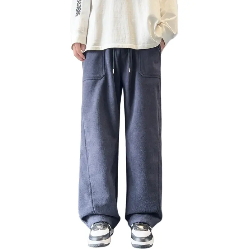 Tonlion Casual Pants Unisex Royal Blue-3