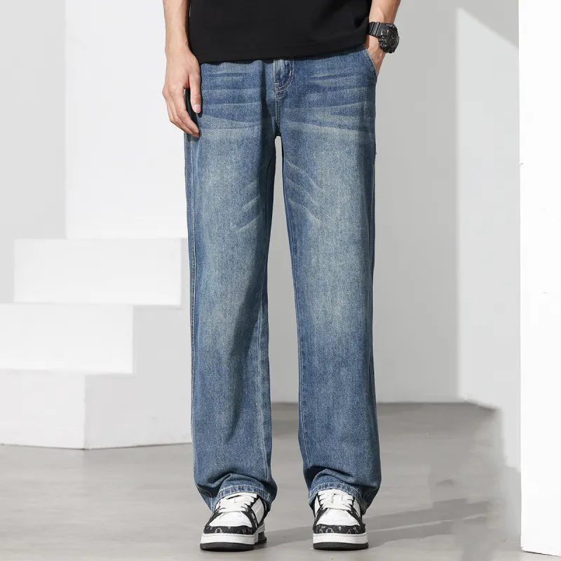 Tonlion Jeans Unisex Vintage Blue-4