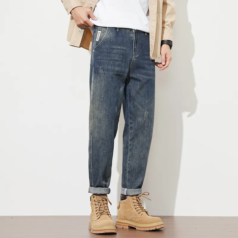 Tonlion Jeans Unisex Vintage Blue-9