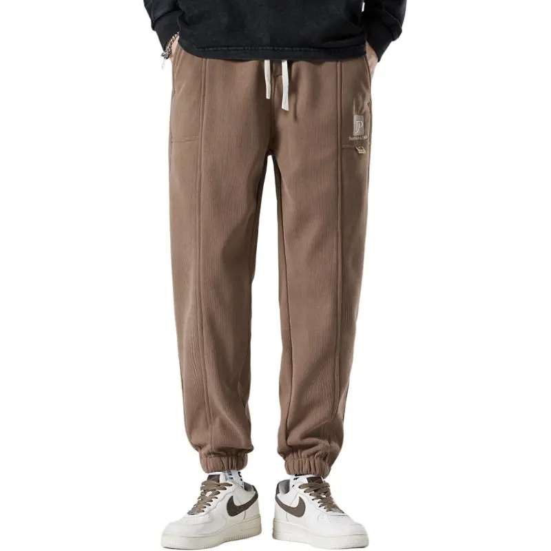 Tonlion Casual Pants Unisex Khaki-1