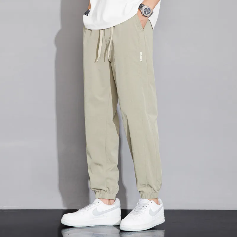 Tonlion Casual Pants Unisex Army Green-2