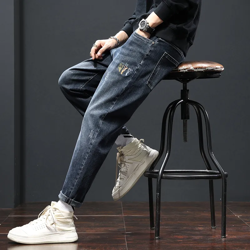 Tonlion Jeans Unisex Blue Gray-6
