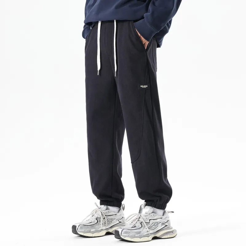 Tonlion Casual Pants Unisex Brown-13