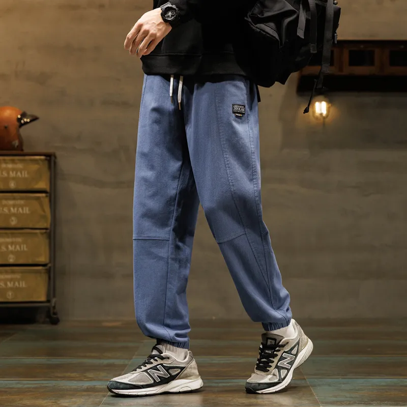 Tonlion Casual Pants Unisex Light Blue-3