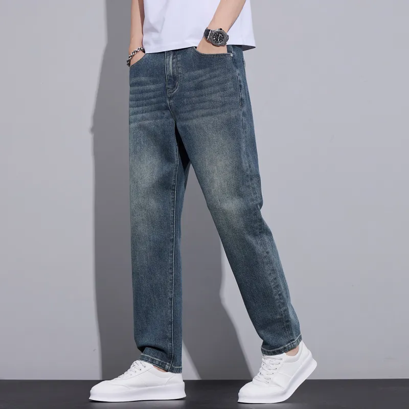 Tonlion Jeans Unisex Vintage Blue-6