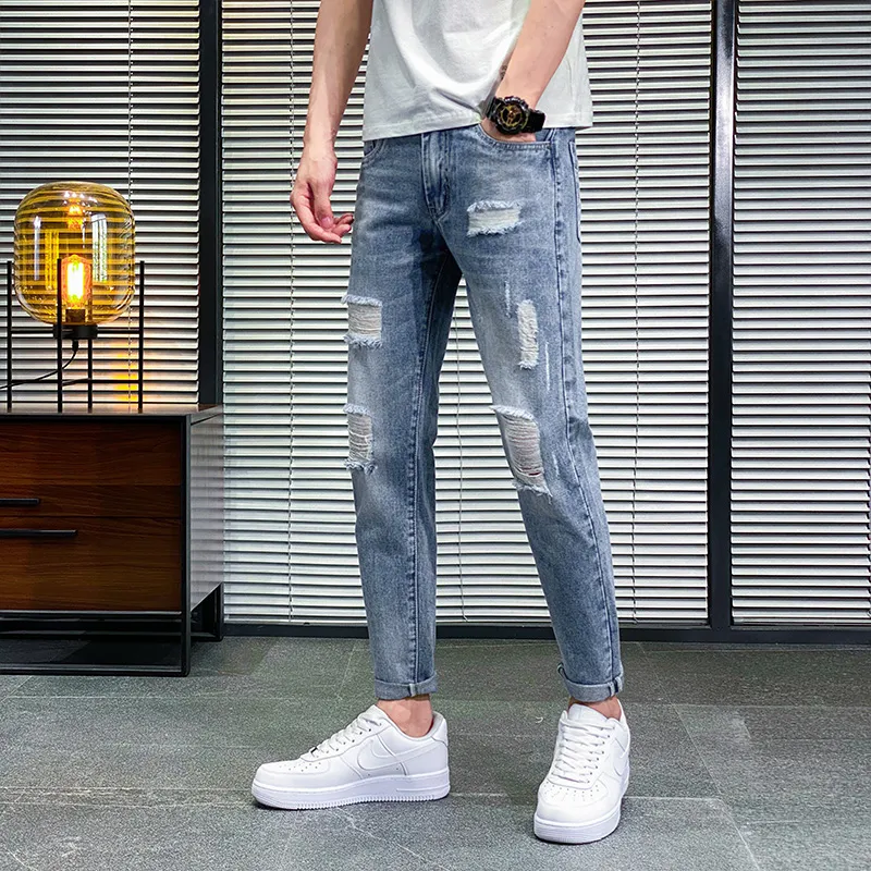 Tonlion Jeans Unisex Light Blue-11
