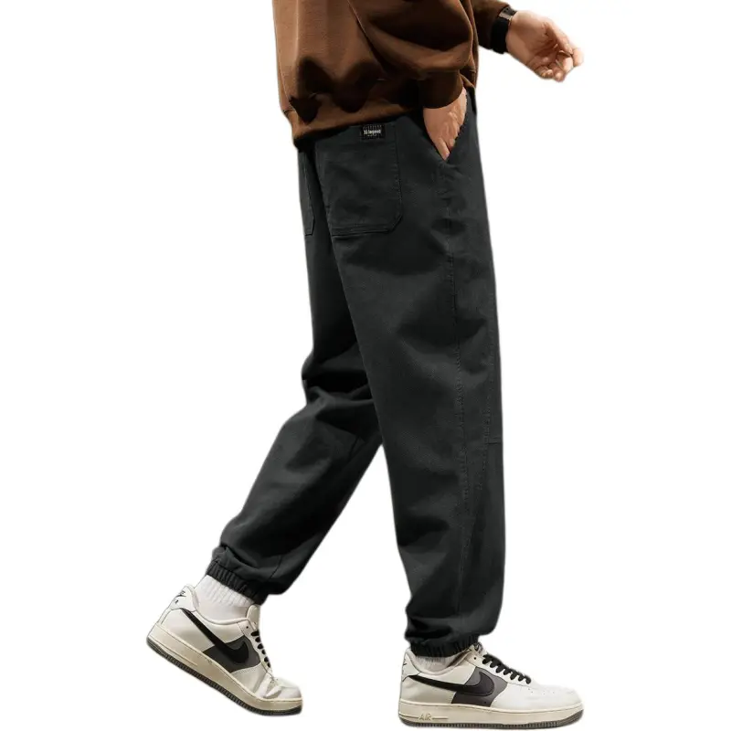 Tonlion Casual Pants Unisex Dark Gray-2