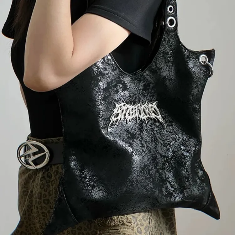 FINDINGS PU Crossbody Bag Shoulder Bag Unisex Black-3