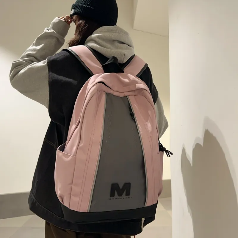 FINDINGS Nylon Backpack Regular Unisex Black/White/Pink/Khaki-11