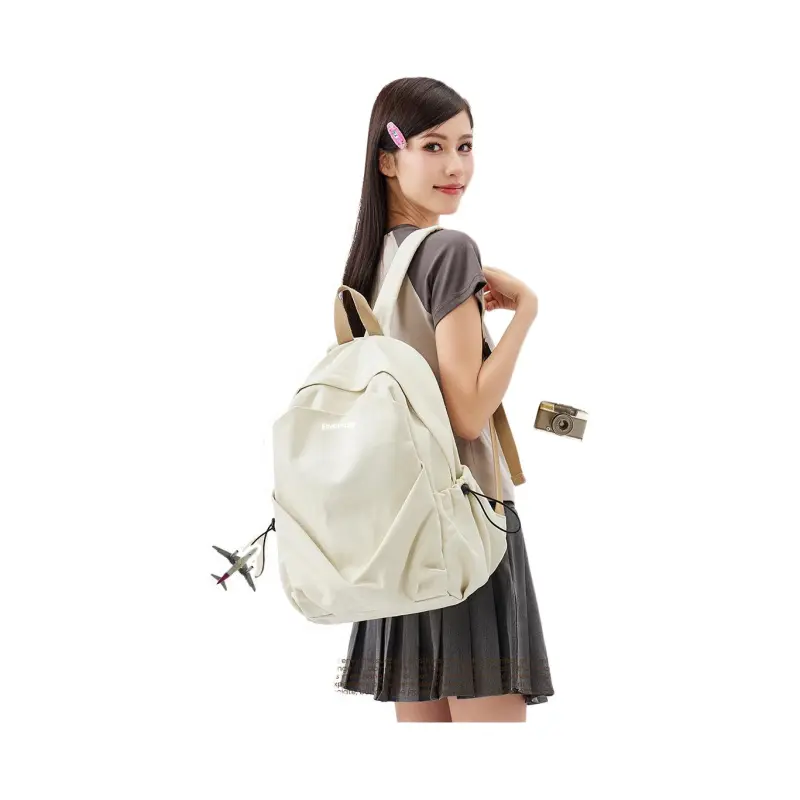FINDINGS Canvas Backpack Unisex Black/White/Green/Sugar-10