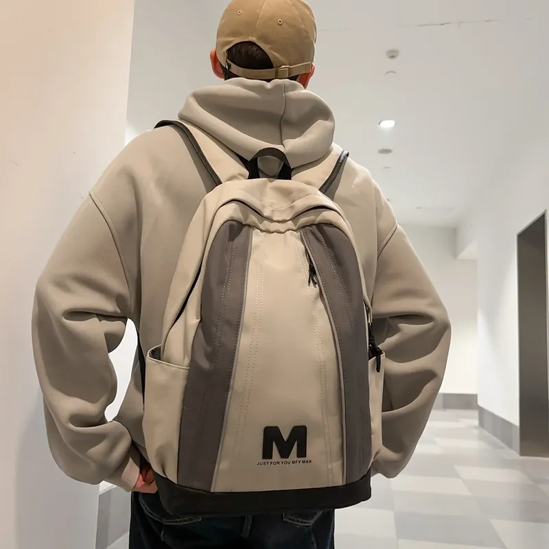 FINDINGS Nylon Backpack Regular Unisex Black/White/Pink/Khaki-23