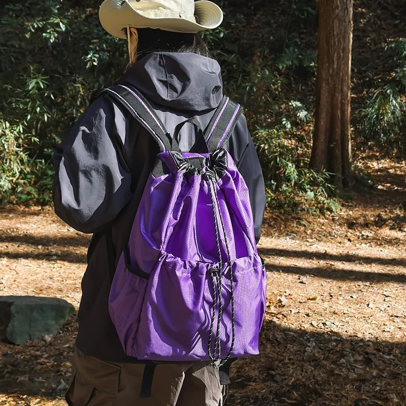 FINDINGS Nylon Backpack Regular Unisex Black/Blue/Green/Purple-20
