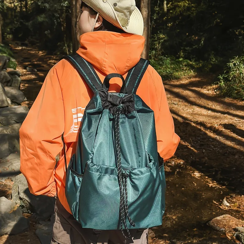FINDINGS Nylon Backpack Regular Unisex Black/Blue/Green/Purple-14