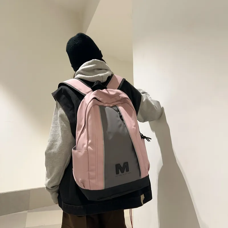 FINDINGS Nylon Backpack Regular Unisex Black/White/Pink/Khaki-10